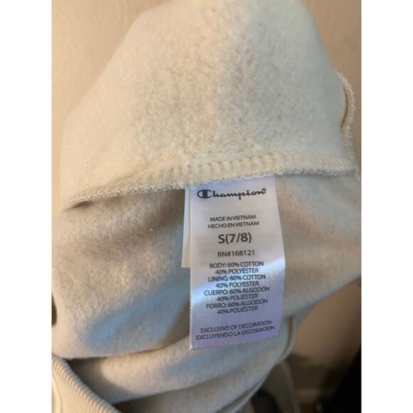 Champion girls cream sweater size 7/8 - Picture 4 of 4